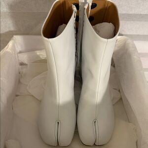 Maison Martin Margiela Ivory Tabi Ankle Boots